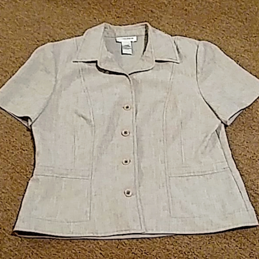 Tan Button Up Blouse